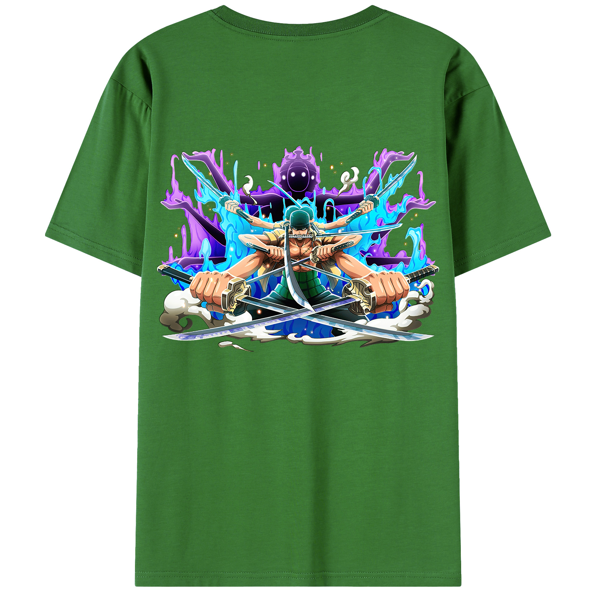 ワンピース ロロノア・ゾロ ONE PIECE Roronoa Zoro レディース半袖Tシャツ(バックプリント)